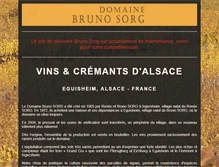 Tablet Screenshot of domaine-bruno-sorg.com